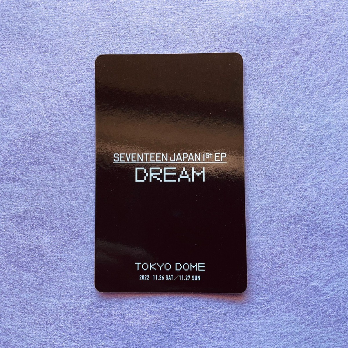SEVENTEEN Photo Card DREAM BE THE SUN Japan Tour Exclusive TOKYO