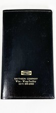 Vintage Raytheon Employee Calendar Date Book Wire Wrap Facility