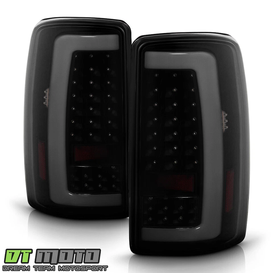 2000-2006 Chevy Suburban Tahoe GMC Yukon Black Smoke LED Tube Tail Lights Lamps - Изображение 3 из 4