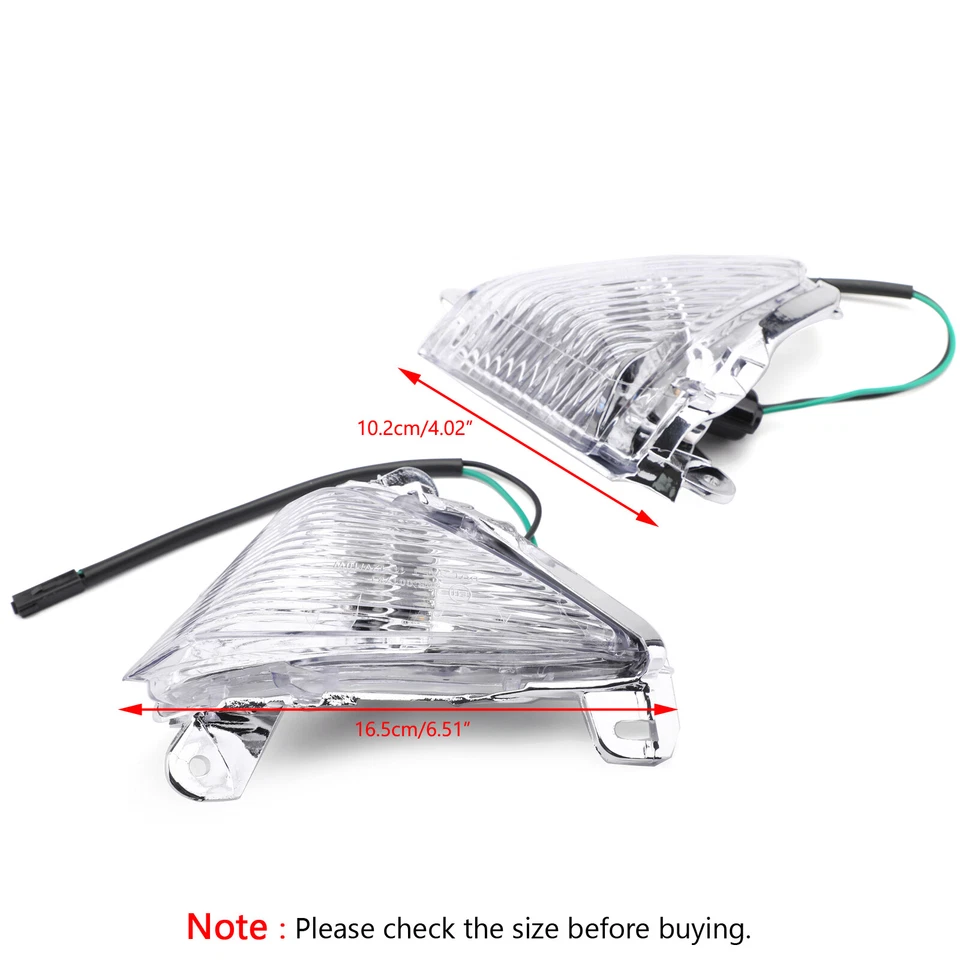 2 Colors Front Turn Signals lens for Kawasaki ZX636/ZX6R 2005-2010 2008 2009 VA Foto 3 de 4