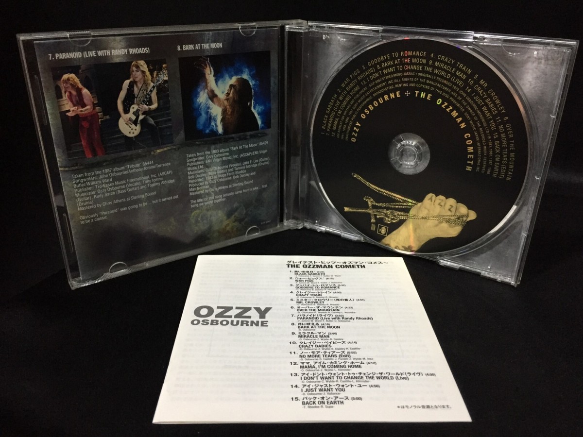 Ozzy Osbourne The Ozzman Cometh Made in Japan CD (Epic 1997