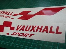 VAUXHALL SPORT FLAG  Sticker Decal x 2.   Choice of 19 colours