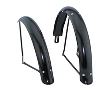 NEW! Original 20" Lowrider Flared Ducktail Adjustable Fender Set In Black.