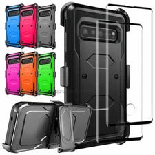 For Samsung Galaxy S10/S10+/S10e Shockproof Case Cover Clip / Screen Protector