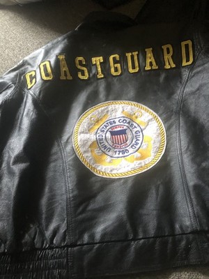 New Leather Coast Guard Coat