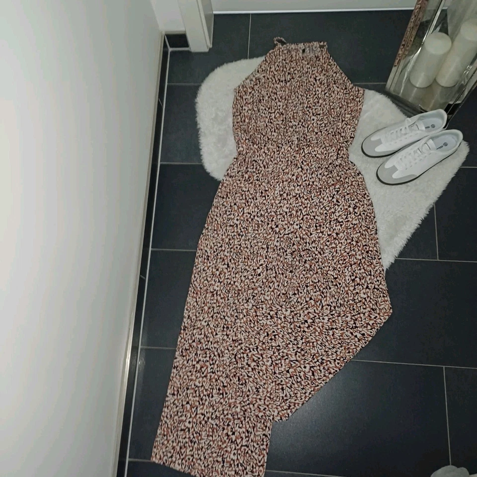 Neu Jumpsuit M 40 42 Overall Culotte-Hose Weites Bein Tolles Muster TopZustand - Bild 3 von 3