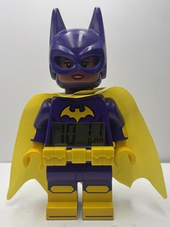 Lego The Batman Batgirl 10" Minifigure Alarm Clock | Purple/Yellow