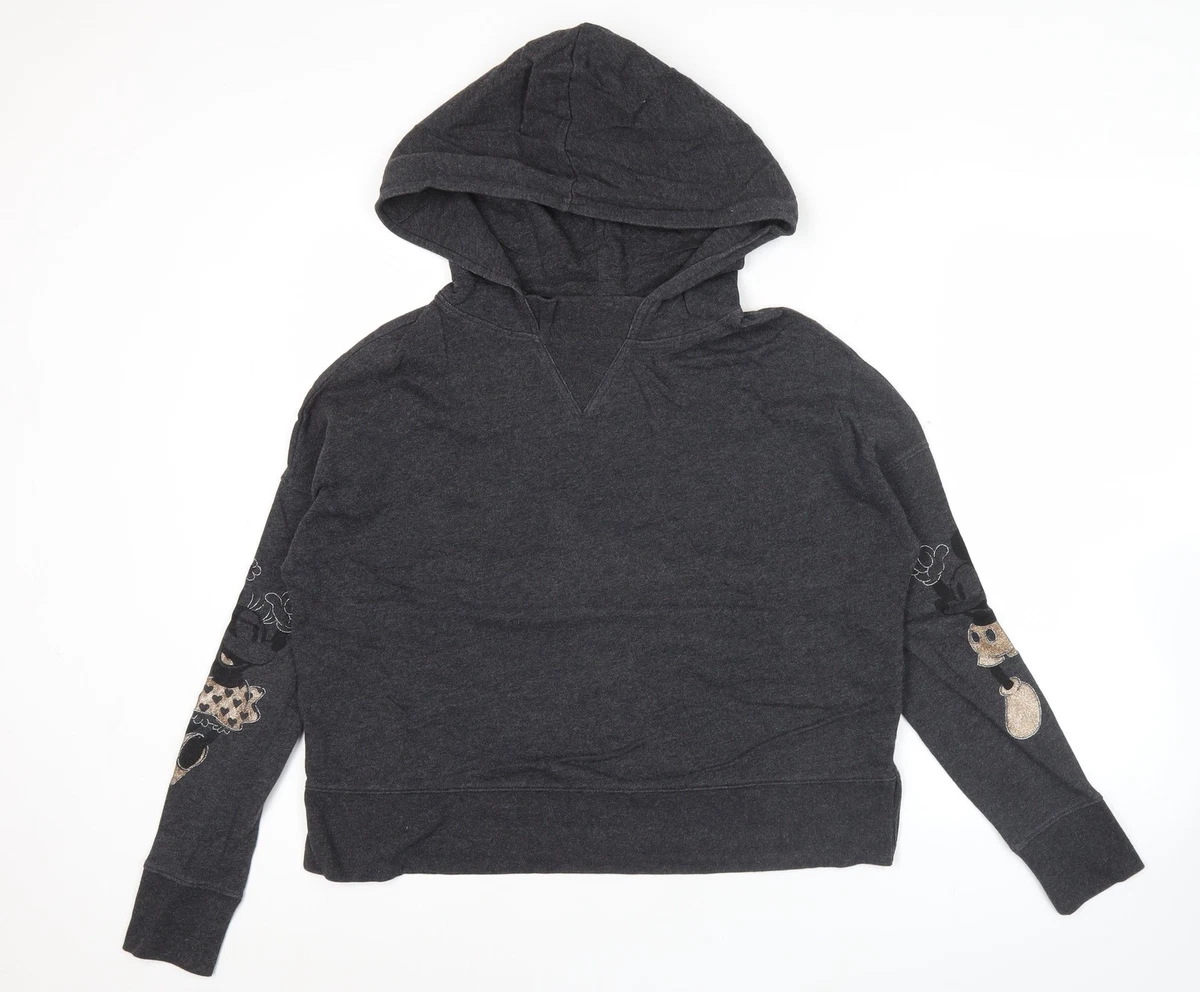 Sweat Capuche Fille T2LOVE Gris Chiné Manches Courtes Ourlet Brut – Taille 6