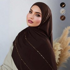 Long Shawl Wrap Headscarf Muslim Women Hijab 170 55Cm Turban Scarves Scarf Stole