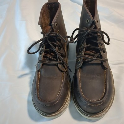 Brazos Men's 7D Composite Toe EH Electrical Hazard Brown Leather Work Boots
