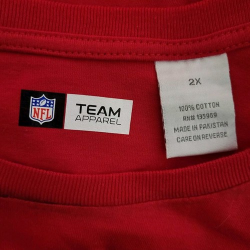 NFL Arizona Cardinals Kurzarm U-Ausschnitt T-Shirt Damen 2X rot Baumwolle NEU - Bild 5 von 9