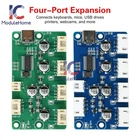 1-to-4-Port HUB Module 480Mbps USB 2.0 Splitter XH2.54 / PH2.0 Interface DC 5V