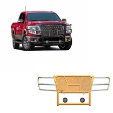Kasei Grille Guard Brush Guard Push Bar Kit Modular Black Fit 17-24 Nissan Titan