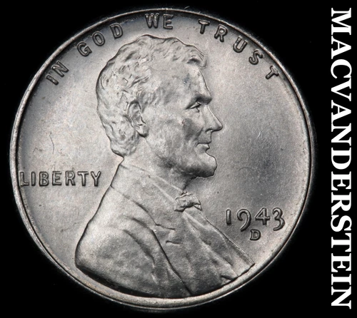 1943-D Lincoln Wheat Cent- Choice Gem Brilliant Uncirculated No Reserve #J2597