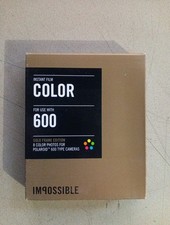Impossible Instant Color Film Gold Frame Polaroid 600 Type Camera