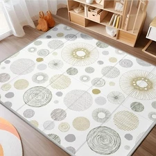 Baby Play Mat 79x71, Extra Large Baby Mat for Floor, Foldable Play XPE Foam Mat,