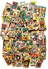 MENKO Vintage 1970s Japanese Cards lot 120 - Astro boy Obakeno Q-taro Tiger Mask