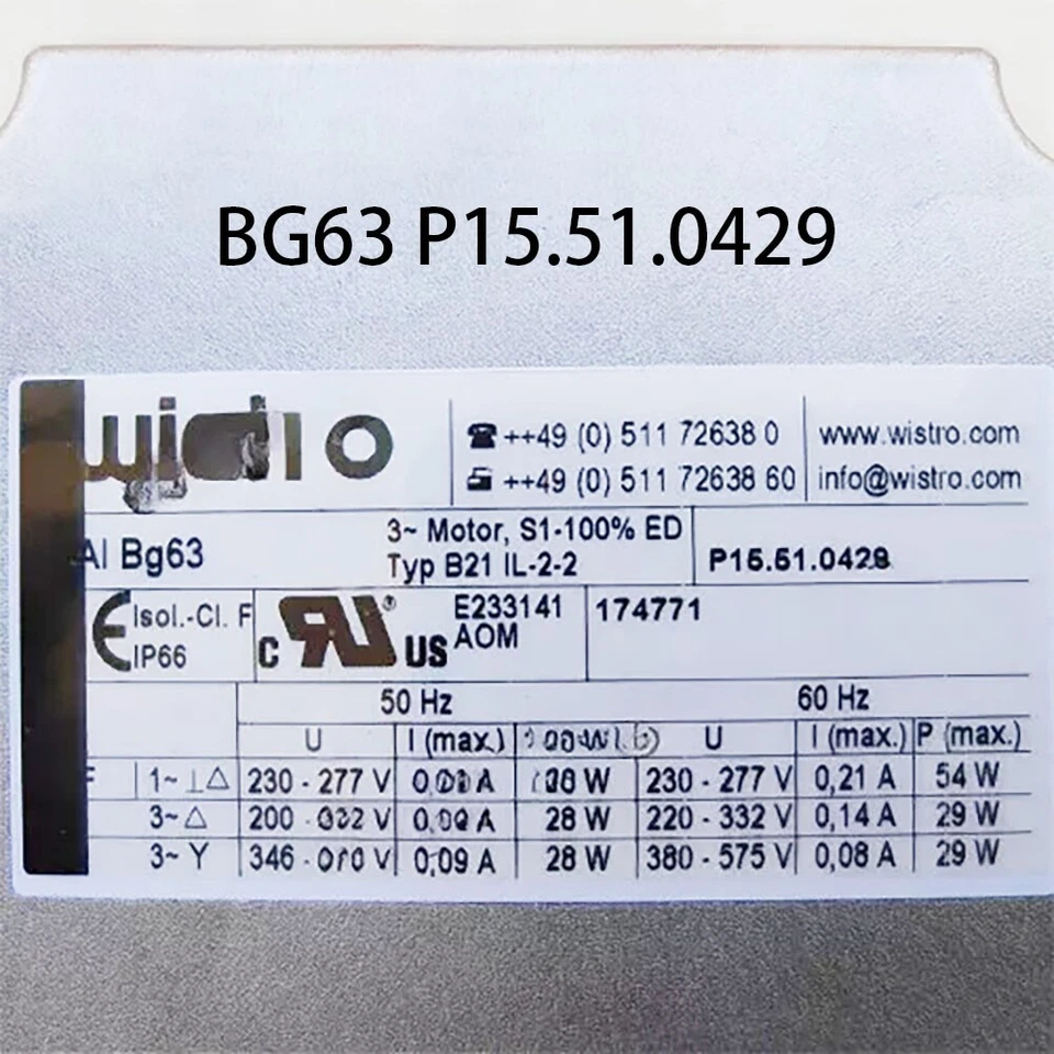 New Wistro Series Fan FLAI BG63 P15.51.0429 230V Waterproof Motor Cooling Fan - image 2 of 4