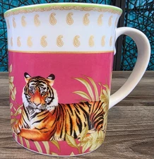 Raj Thai Palace Collection by Williams-Sonoma 14 Oz Bengal Tiger Coffee Mug Cup