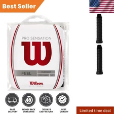 Pack of 12 Black Extra Thin Pro Sensation Tennis Overgrips - Ultimate Comfort