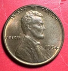 1954 Choice Uncirculated LINCOLN Cent 2nd Lowest Mintage in 1941 to Current X393