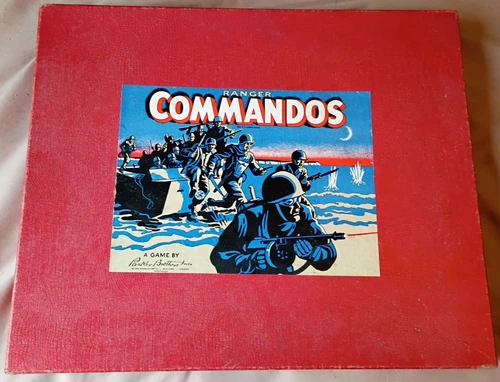 Vintage Ranger Commandos Board Game Near Complete Parker Bros. 1942 WWII