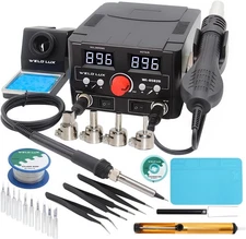 939D+ Digital Soldering Station 100W PID 200-480°C Fast Heat ESD Safe Kit