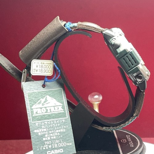 Vintage CASIO PRO TREK PRT-11BJ-1 QZ Wrist Watch Replaced Battery Unused no Box - Picture 7 of 9