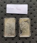 2x Royal Mint 1oz Star Wars .999 Silver Bullion Bars 1x Dark Side 1x Light Side