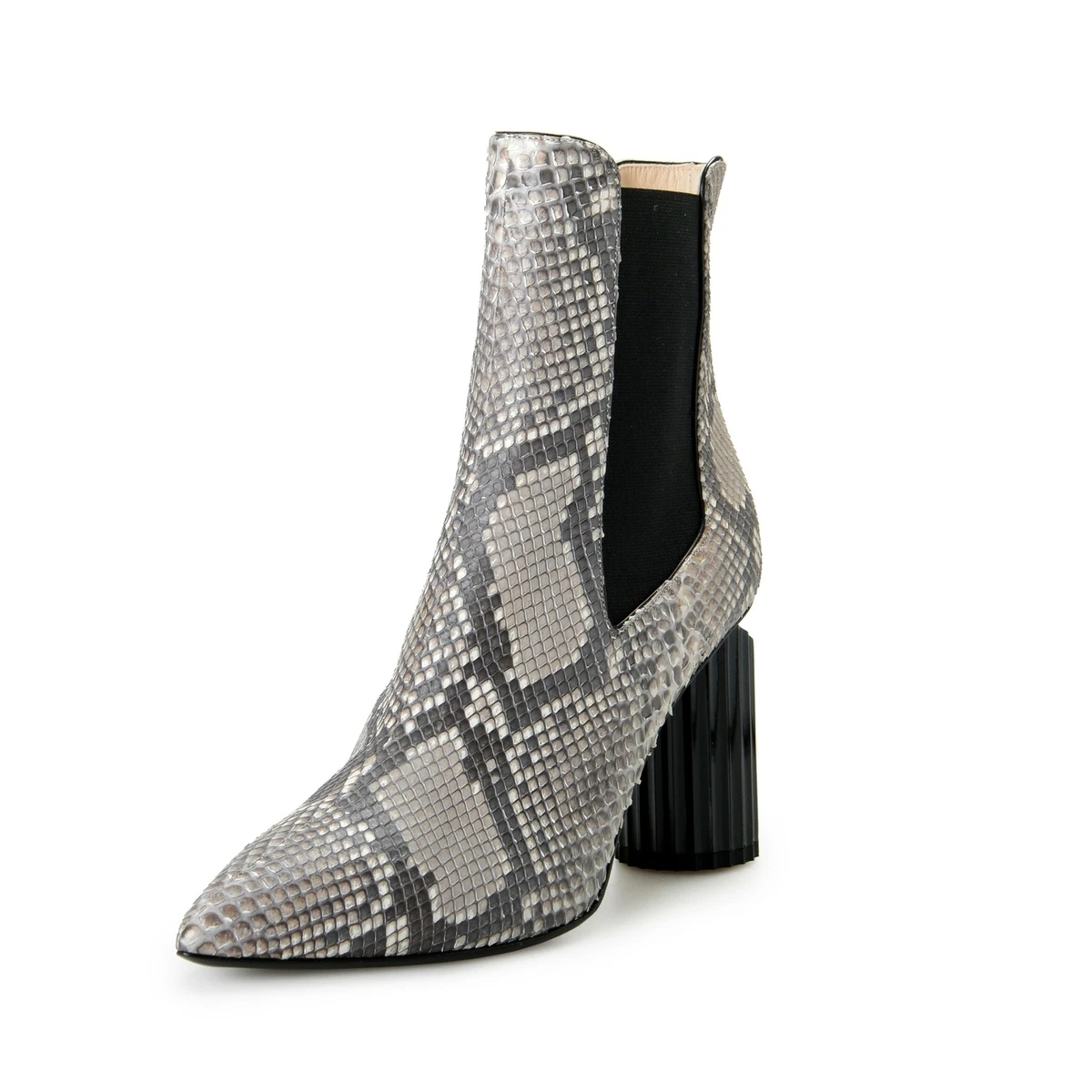 Roberto Cavalli Damen Python Leder Hoher Absatz Stiefel Schuhe eBay
