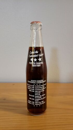 Coca Cola North Dakota Centennial 1889-1989 Bottle New never opened - Picture 3 of 4