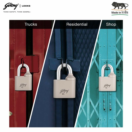Godrej Dual Access Padlock with 2 Master & 2 User Keys with high security AUTHEN - Picture 3 of 9