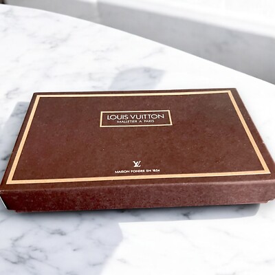Louis Vuitton Box Original Paper Authentic Brown Packaging Maison