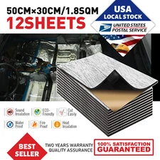 20"x12" SOUND DEADENER CAR HEAT SHIELD INSULATION THERMAL S-ADHESIVE MAT 394Mil
