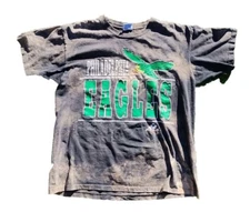 Vintage Philadelphia Eagles Shirt Apex one Faded Distressed Double-Sided Large