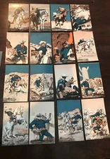 VINTAGE THE LONE RANGER (COLOR) EXHIBIT  DISPLAY ARCADE CARD 1950'S-FULL SET