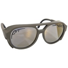 Pit Viper Sunglasses Gold Lens Plastic Aviator Mens Militia Military Green