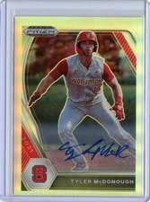 2021 Panini Prizm Draft Picks Base Auto Prizms Silver #75 Tyler McDonough