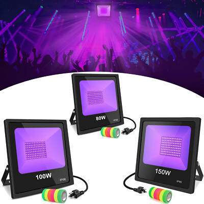 80W 100W 150W UV Led Black Lights Christmas Glow Party Disco Body Stage Lighting