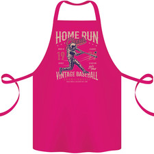 Home Run Vintage Baseball Player Cotton Apron 100% Organic