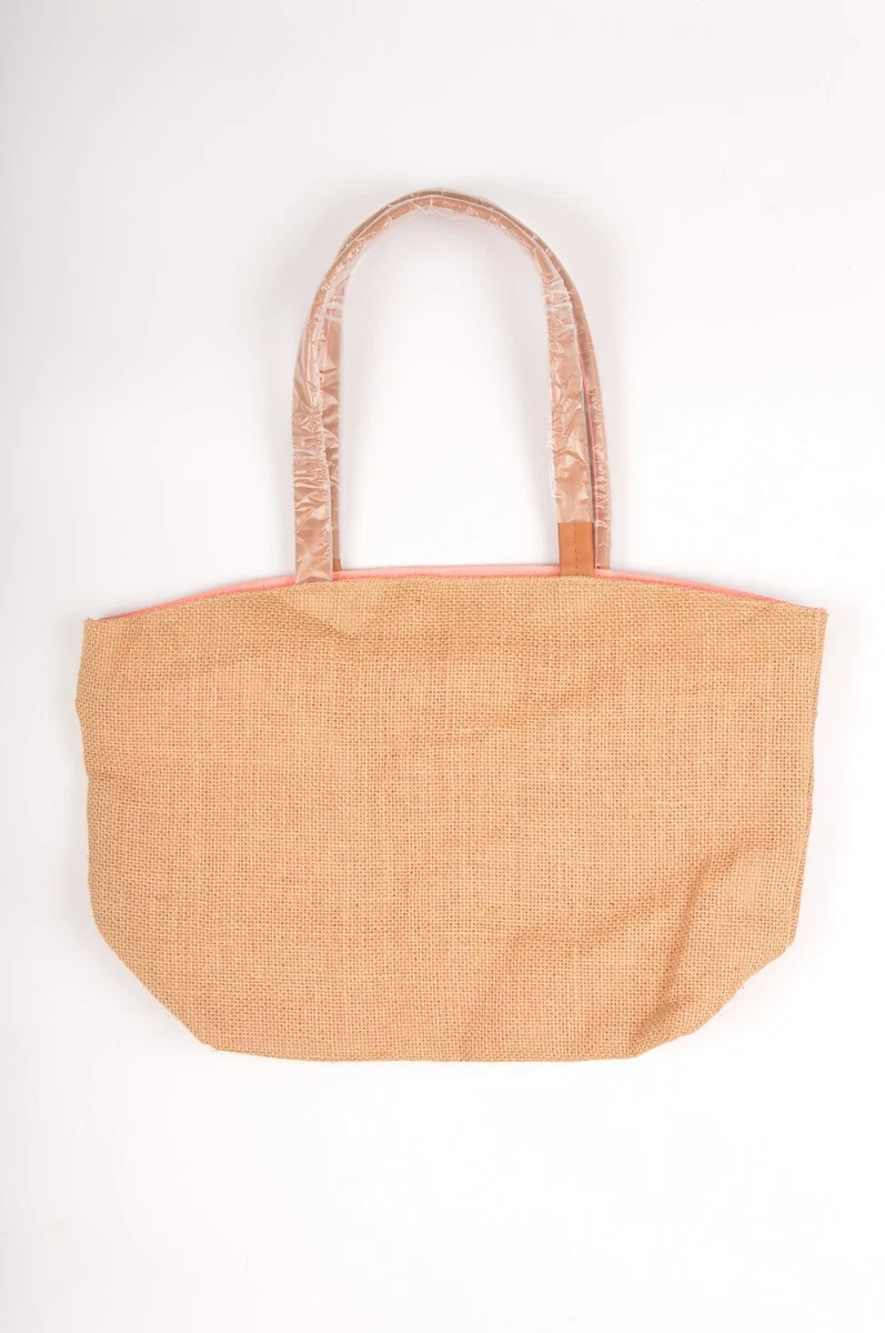 Michael Kors Jute Wicker Tote Bag in Beige