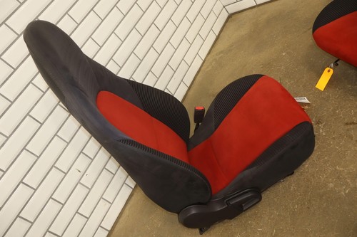 01-05 Mazdaspeed Miata Pair of Manual Bucket Seats Black/Red Cloth - Picture 9 of 23