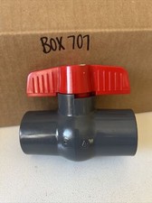 1 PVC Ball Valve Threaded Both Ends