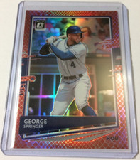 2020 PANINI DONRUSS OPTIC PRIZM #194 GEORGE SPRINGER * TORONTO BLUE JAYS #63/88