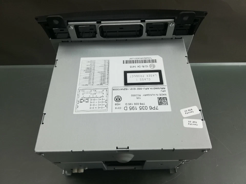 VW TOUAREG RCD 550 Bluetooth MP3-SD-CD-Touchscreen-Stereo-Einheit 7P6035195D - Bild 3 von 4