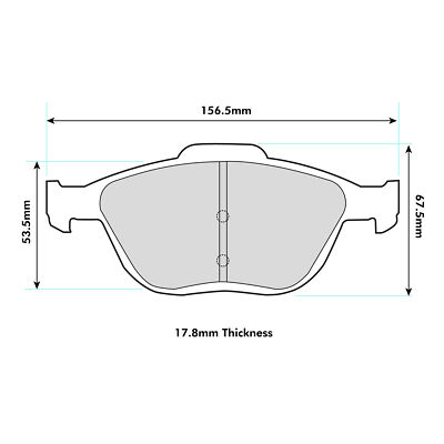 Ferodo Front Competition DS3000 Track / Race  Brake Pad Set  - FCP1568R