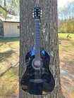 Johnson JG-100 Full Size Folk, Steel String, Acoustic Student Guitar, Black