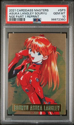 PSA 10 Gem CARDDASS MASTERS NEON GENESIS EVANGELION #SP3 ASUKA