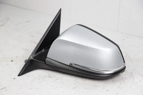 12-18 BMW F30 F31 LEFT DRIVER SIDE DOOR MIRROR FOLD NO CAMERA SILVER A83 OEM