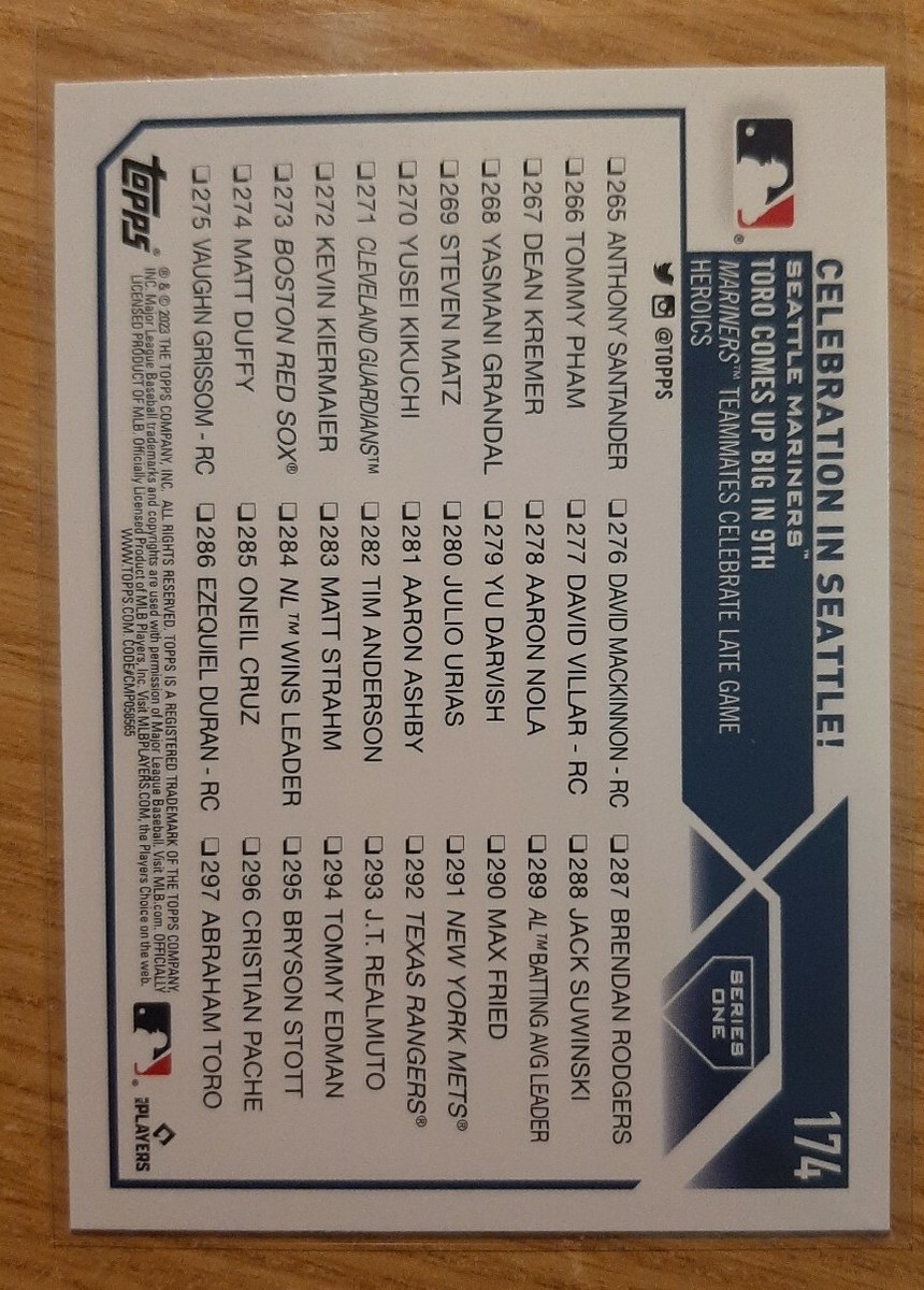 2023 TOPPS JULIO RODRIGUEZ #174 SEATTLE MARINERS | eBay